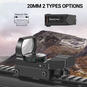 Metal Reflex Red Dot Sight with 20mm Rail_ (9)